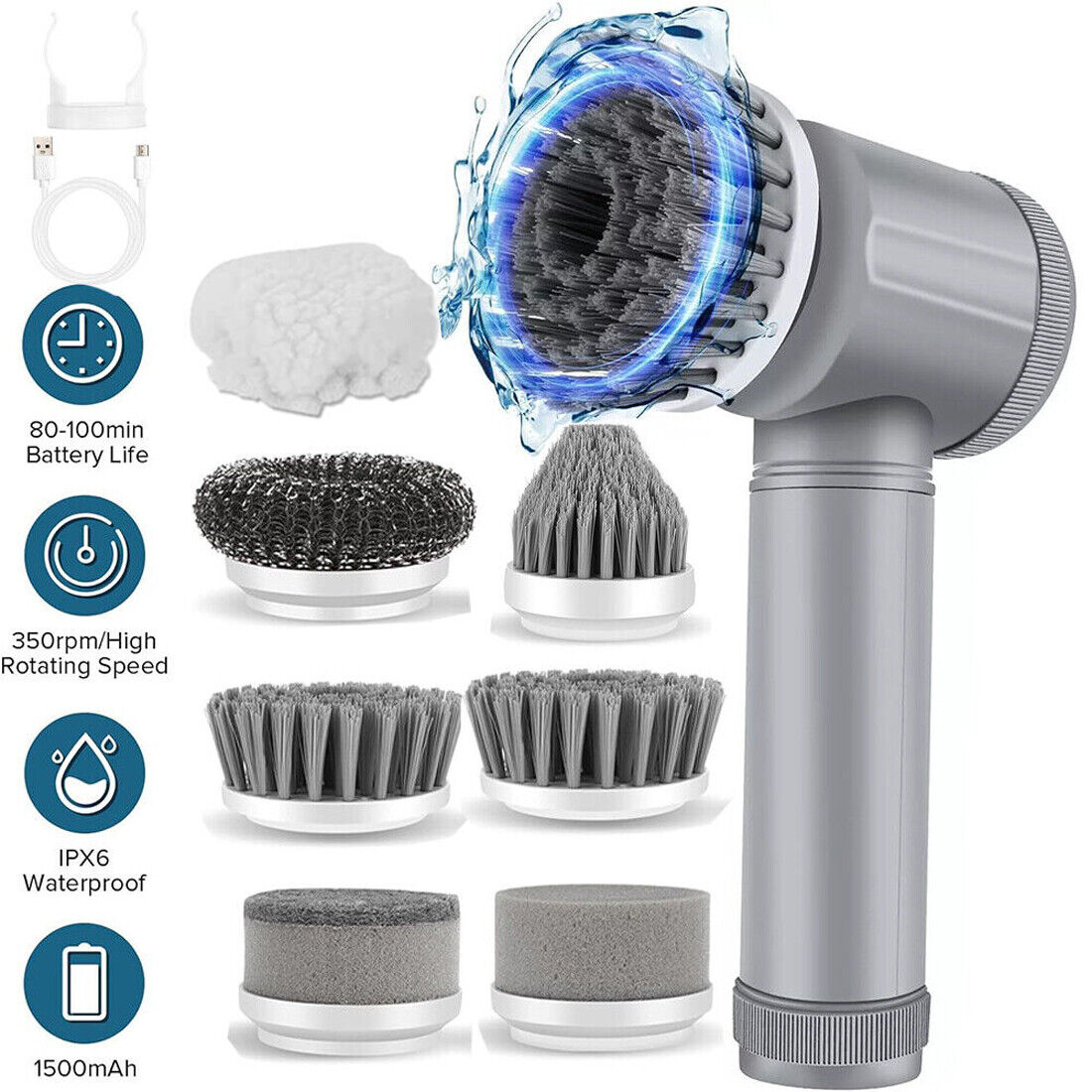 Electric Spin Scrubber Brush
